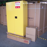 易燃液体安全储存柜（油桶型），115Gal/434L/黄色/手动/两用 分区一桶型