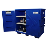 强腐蚀性化学品安全储存柜，22Gal/83L/蓝色/线性低密度聚乙烯