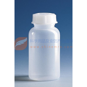 广口瓶，PE-LD材质，100 ml，GL 32，旋盖