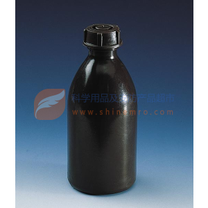 窄口瓶，PE-LD材质，500 ml，GL 25，棕色